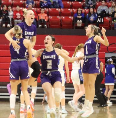 Southern Valley players celebrate a semifinal victory against GACC.