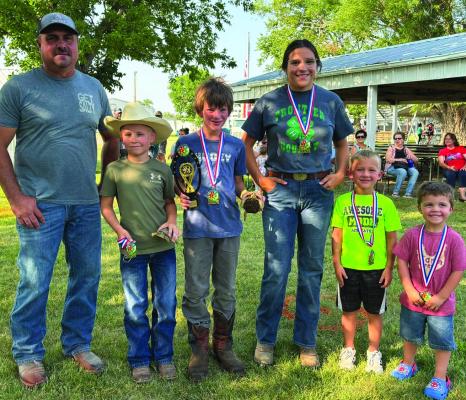 Pictured (left to right) are: Tyron Lenz, Charlie Dack, Roper Rundback, Adrianna Estrada, Carter McDaniel, and Walter Banzhaf. (Not pictured because she was too quick to catch for a picture is Avery Oberg.)