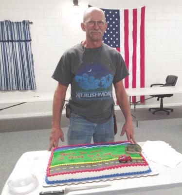 Bartley Village Superintendent Jim Foster celebrated 10 years with the Village