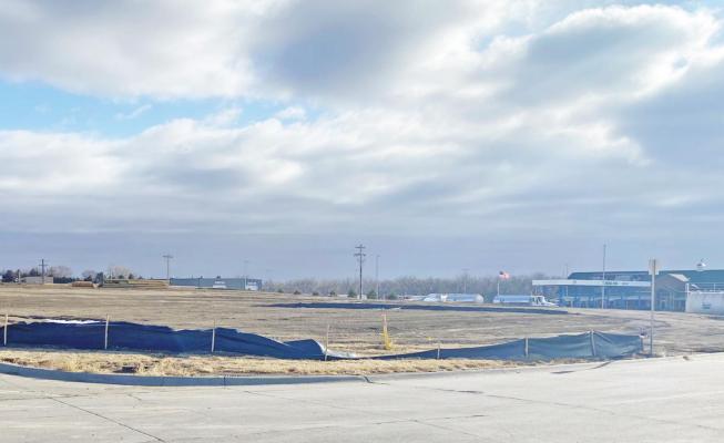 A lawsuit was filed in Furnas County District Court to appeal the Cambridge City Council’s grant of a conditional use permit for a seed warehouse and office at the lot pictured above in the Harvest Meadows subdivision.