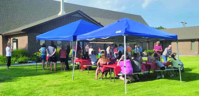 An ice cream social was held at the Eustis Methodist Church and was a delightful gathering with their prospective pastor candidate.