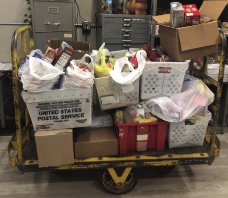 The Oxford Postal Service wants to thank everyone who donated last Saturday in their food drive, these donations will go to the Oxford Food Pantry
