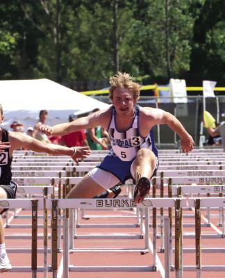 Arapahoe’s Trenton Roskop competed in the 110 hurdles, the 300 hurdles, and the high jump at state.