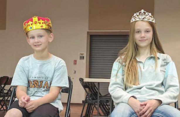 4-H Carnival top sellers of raffle tickets were Left: Reid Huxoll, 4-H Carnival King. Right: Capri Sayer, 4-H Carnival Queen