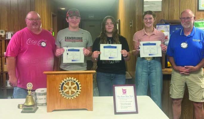 Cambridge Area Rotary Club hear about RYLA Camp