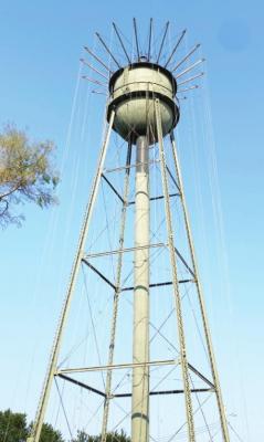 The Edison water tower is currently getting completely resurfaced. This is one of the water projects the Village is working on. A sewer project is also in the works and is partially complete.