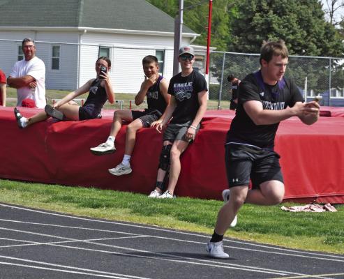 While it was important for athletes to get a final competition in before this week’s district meet, there was also time for fun - like the Southern Valley weight relay using a cell phone as a baton.