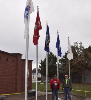 New flag poles put in at Arapahoe Veterans Memorial