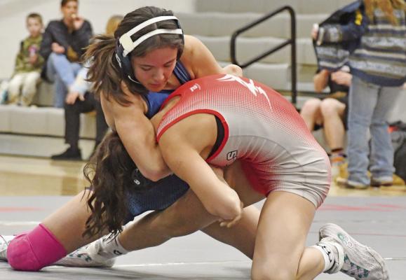 The Southwest girls wrestling team finished fourth at the Sidney Invite. Capri Sayer and Madelyn Tryon were individual champs while Natalie Koetter was second, Alyssa Koch finished third and Kenley Springer, Adeasha Escobar Salas and Tori Hutchinson each finsihed fourth.