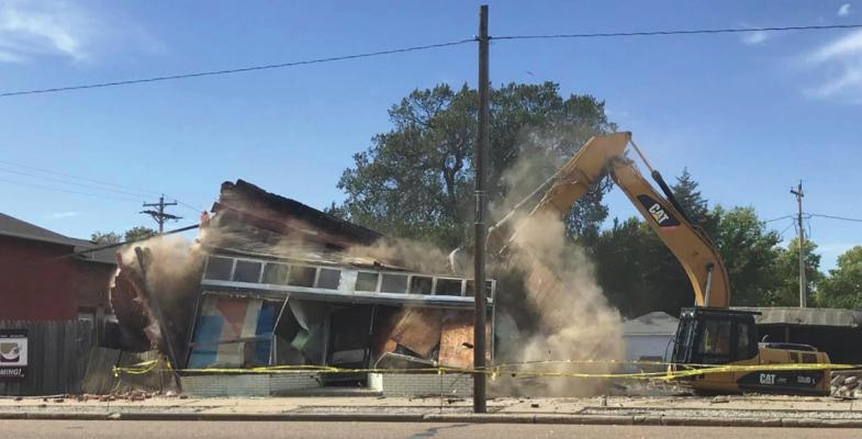 Demolition complete downtown Holbrook