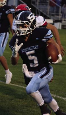 Southwest’s Carter Van Pelt returned a kickoff 78 yards for a touchdown against Arthur County Friday.