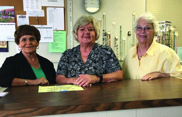 Recent Mission Mall Volunteers (l to r) Daphna Stagemeyer, Joetta Glanzer, Jeanette Huxoll