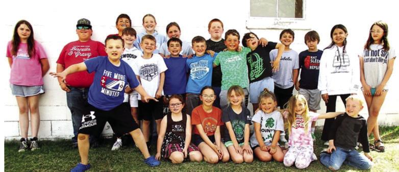 Present when picture was taken: (L-R) 4-16-25 1st row (l-r) Cutter Tidyman, Blake Contrerez, Parker McCain, Charlee Worth, Kady, Ivy Lenz, Oliver Bucholz... 2nd row: Cash Farr, Brooks McCain, Jaton Jensen, Hudson Hejtmanek, Grayden Merritt, Jordy Hazen, Parker Freeman, Kyler Hazen, Regina German, Macoy Rice... 3rd row: Jessie Littell, Seth Klein, Elden Merritt, Sunny Anders, Haizlee Jensen, Hunter Contrerez (present but not in picture is Everett Bucholz)