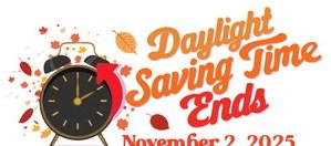 Daylight Saving Time ends this weekend