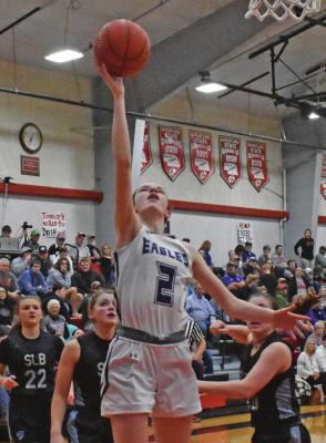 Southern Valley’s Ann Bose glides in for a layup.