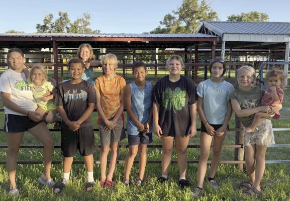 The members of Happy Tails 4-H Club welcome the public to attend both events to help support Frontier County youth! Pictured are members of the Happy Tails 4-H Club (left to right): Adrianna Estrada, Ivy Lenz, Emmanuel Oberg, Kenzi Penner, Stone Lenz, Te’Andre Oberg, Brianna Zysset, Maddie Tryon, Erika Oliver, and Hailey Penner.