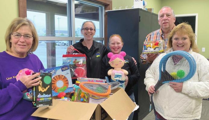 Anew Donated Toys to the Lions Christmas Project
