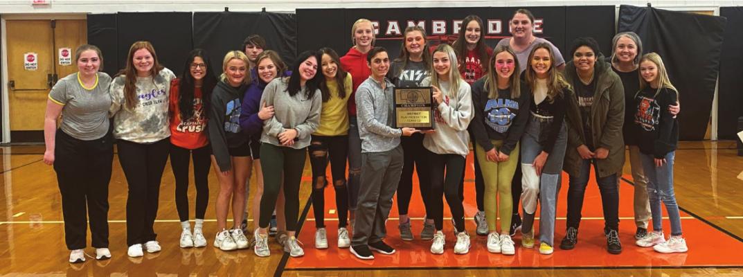 The State-qualifying Southern Valley One Act team is pictured as follows: Brianna Jorgenson, Carlyn Stephen, Rayn Johnson, Elizabeth Meyers, Dominic Comstock, Ashlyn McAtee, Abree Karash, Vanesa Aguayo Limon, Brynn Baily, Kolby Hunt, Lily Holste, Adeline Hunt, Ann Bose, Laurel Stalder, Coach Ashley Blickenstaff, Brianna Russell, Kyleah Branham, Coach Becky Jorgenson, and Kaydn Willcock; Not Pictured: Kamden Bose, Rebekah Taylor, Alivia Taylor, Shae Mitchell, Trevor Brown, Colby Noel, and Draven Hill