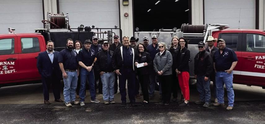 Farnam Volunteer Fire Department receives $100,000 donation