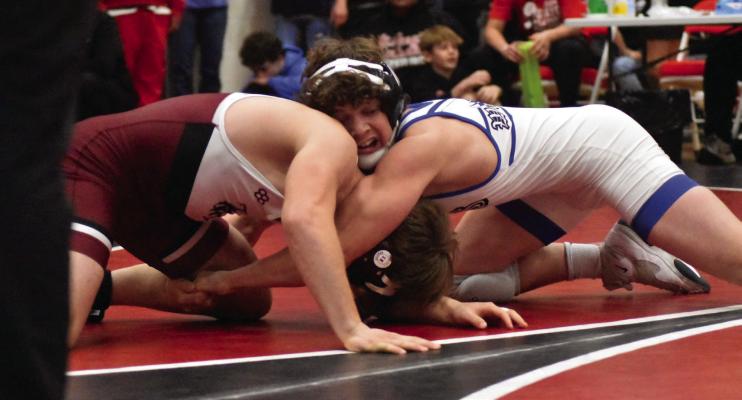 The Arapahoe boys wrestling team