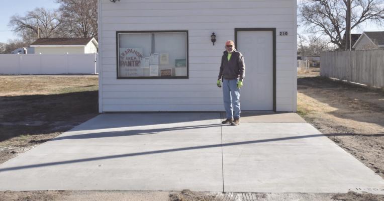 new Concrete Pad at arapahoe