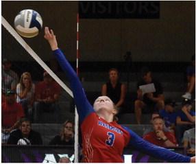 Medicine Valley’s Stella Heapy tips an attack.