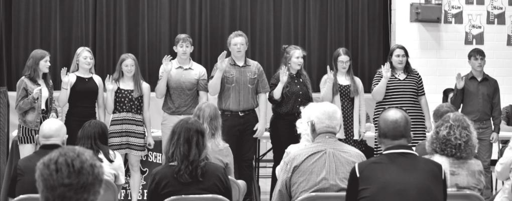 	Swearing in of new Honor Society members