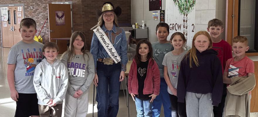 Furnas County Rodeo Queen visits Southern Valley