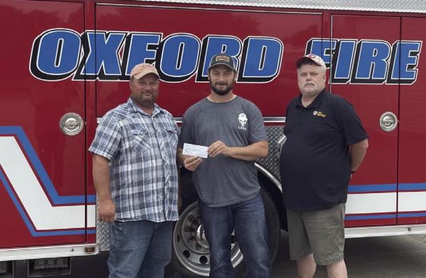 Fire Departments accept donation