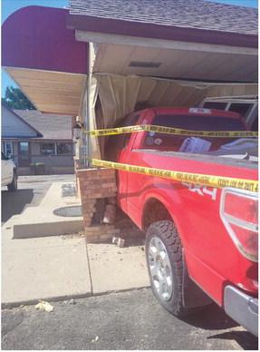 Driver arrested after truck crashes into Shady Rest