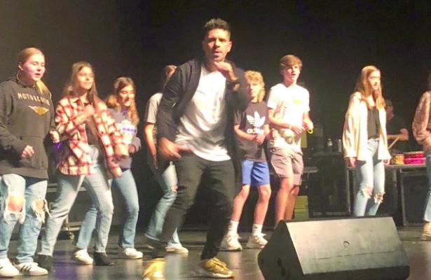 Approximately 220 central Nebraska students gathered at The Tassel in Holdrege on Thursday, November 3, 2022 for a world language concert starring Edgar Rene from Puerto Rico. This concert is part of an international cultural experience for area high school students enrolled in Spanish classes. The ESU 11 Professional Development Department coordinated the event. Districts attending the concert included: Arapahoe, Axtell, Cozad, Eustis-Farnam, Franklin, Holdrege, Kenesaw, and McCook.