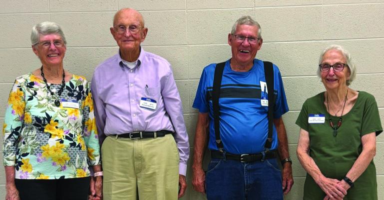Happy 70th Grad Year 1955: Donna and Don Behnke, Larry Blackman, Ruth McBride Schuster