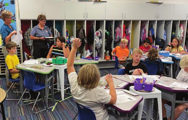 Students learn about fire safety