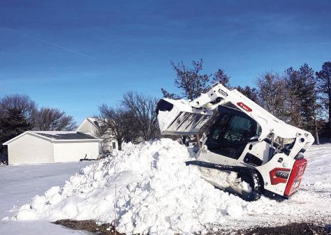 Snow events like this one pictured in 2024 are the most diffi cult to forecast for the weather service.