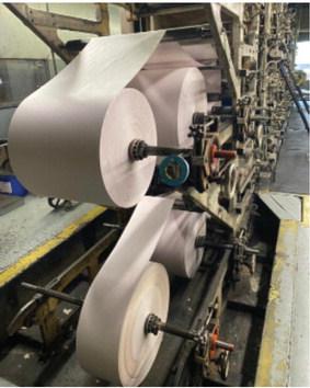 The printing press at the McCook Gazette, where the Valley Voice is printed each week.