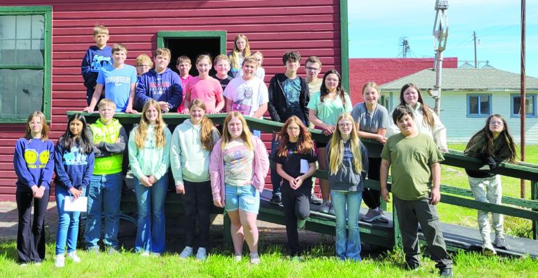 The Danbury Depot Museum will be open on Memorial Day, Monday, May 27, from 2-5 pm. It has been a busy spring season at the Depot Museum. The museum was featured on Pure Nebraska on KOLN-TV in March. (Above) Last week, twenty-five 6th graders from Southwest Schools visited on their annual field trip. There have also been visitors from Lincoln, Omaha, New Mexico, and California. New displays were added last summer, so come out and see what’s new.