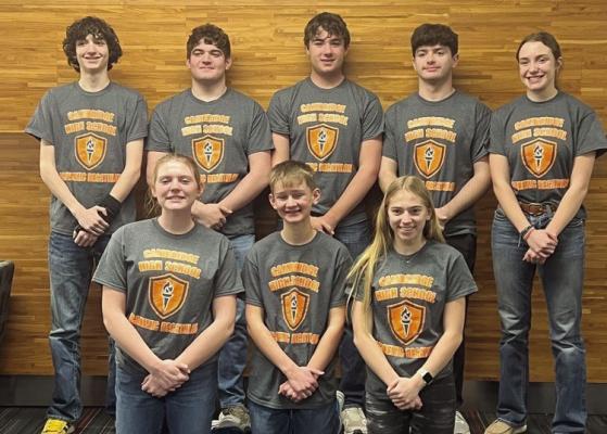 Cambridge Academic Decathlon team competes at State