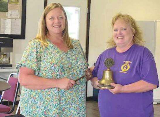 Cambridge Lions welcome their new President, Vicky Brown.
