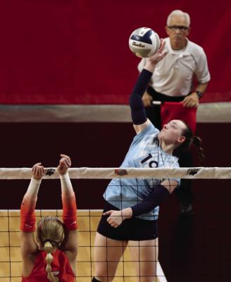 CLOCKWISE, STARING TOP-LEFT: Southwest’s Caylin Barnett, Allison Van Pelt, Kyra Nelms and Bailey Truksa.