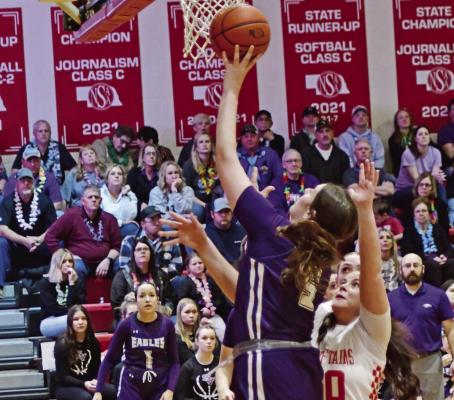 Southern Valley’s Tori Bose scores inside.