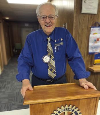 Russ Wood honored as first Rotarian of the Quarter