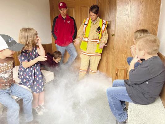 Arapahoe Fire Department Takes Fire Safety House to Arapahoe School