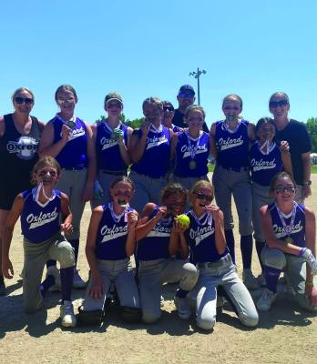 The Oxford 12U softball team captured the South Central Nebraska Softball League Tournament championship Sunday at the league tournament in Alma.