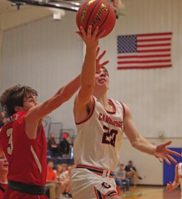 Cambridge’s Zach McArthur glides in for a score.