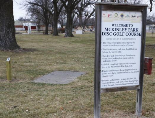 CAMBRIDGE - The Cambridge disc golf course has changed and grown to be able to host sanctioned tournaments. The start has also moved from this pictured location near Highway 6/34 to near to the main shelter house and restrooms.