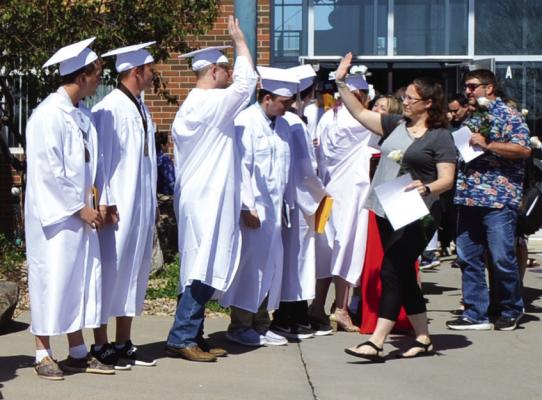 Southern Valley School held their graduation ceremony on Saturday, May 4th at 3 pm in the high school gym. Twenty-four students graduated during the ceremony. Scholarship information in future edition.
