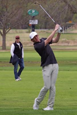 Cambridge’s Micah Gerlach shot an 84 to take fourth and lead the Trojans to a third-place finish at the RPAC Golf Meet Thursday in Curtis.