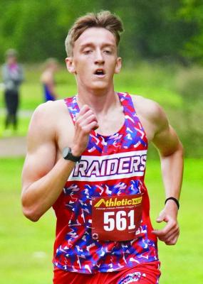 At his home meet, Medicine Valley’s Kael Garrett opened the season with a first-place finish in 17:31.
