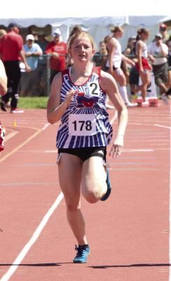 Medicine Valley’s Kylie Rose competed in the 100 and the 200.