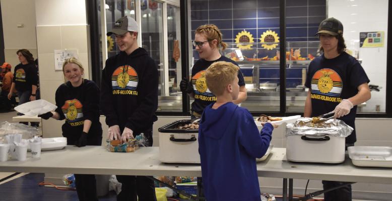 arapahoe-holbrook FFa holds Bull Fry and labor auction Friday, november 11